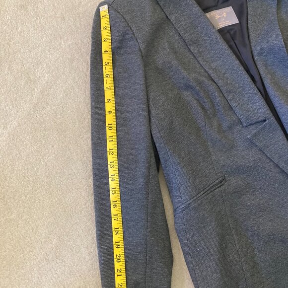 Melissa McCarthy Seven7 Draped Blazer - Charcoal - Size 3X - Picture 6 of 6